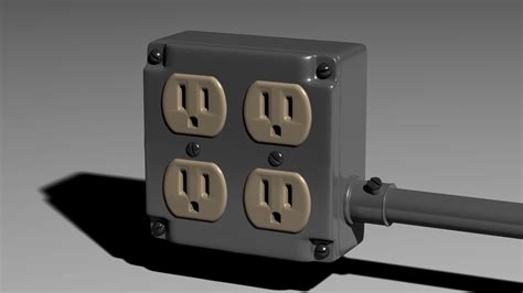 3d model electrical outlet box|3d electrical outlets.